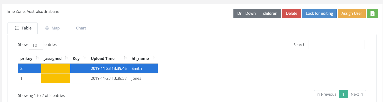 Select a record