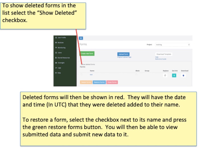 Restoring Surveys